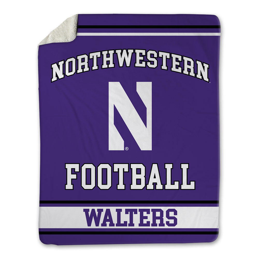 Northwestern - NCAA Football : Damon Walters - Blanket-0