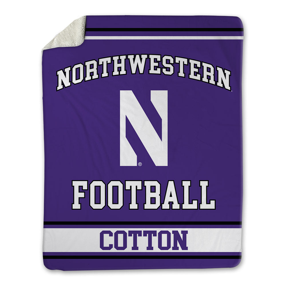 Northwestern - NCAA Football : Idrys Cotton - Blanket-0