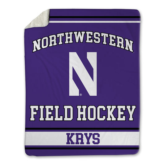 Northwestern - NCAA Women's Field Hockey : Aerin Krys - Blanket-0