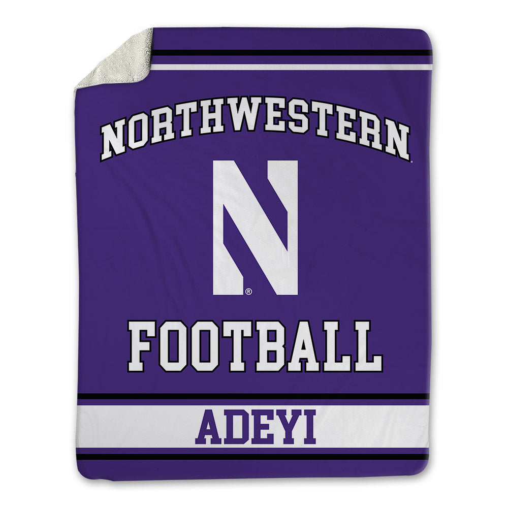 Northwestern - NCAA Football : Ore Adeyi - Blanket-0