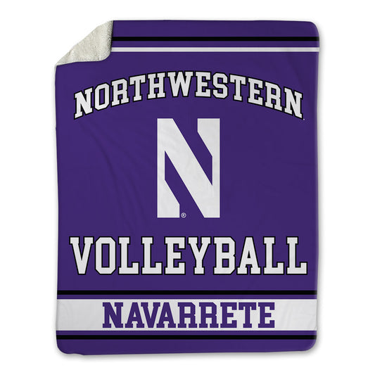 Northwestern - NCAA Women's Volleyball : Gigi Navarrete - Blanket-0