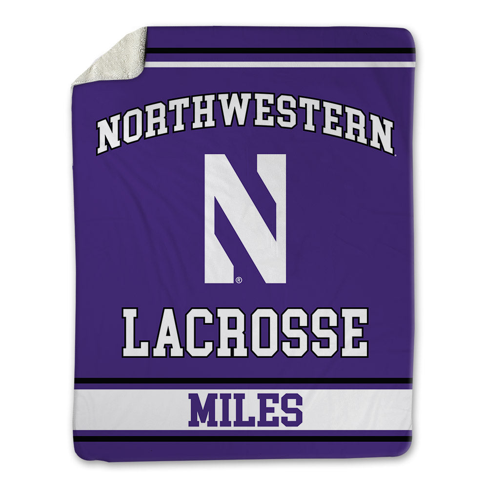 Northwestern - NCAA Women's Lacrosse : Niki Miles - Blanket-0