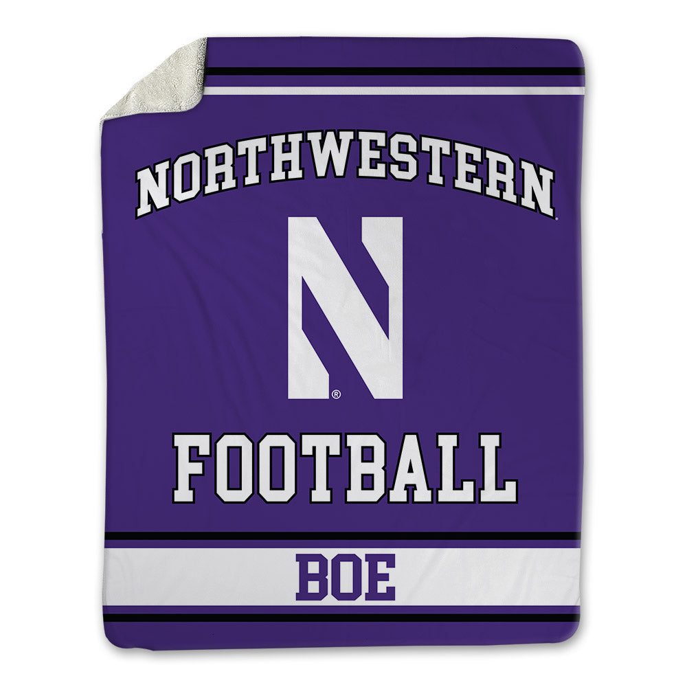 Northwestern - NCAA Football : Ryan Boe - Blanket-0