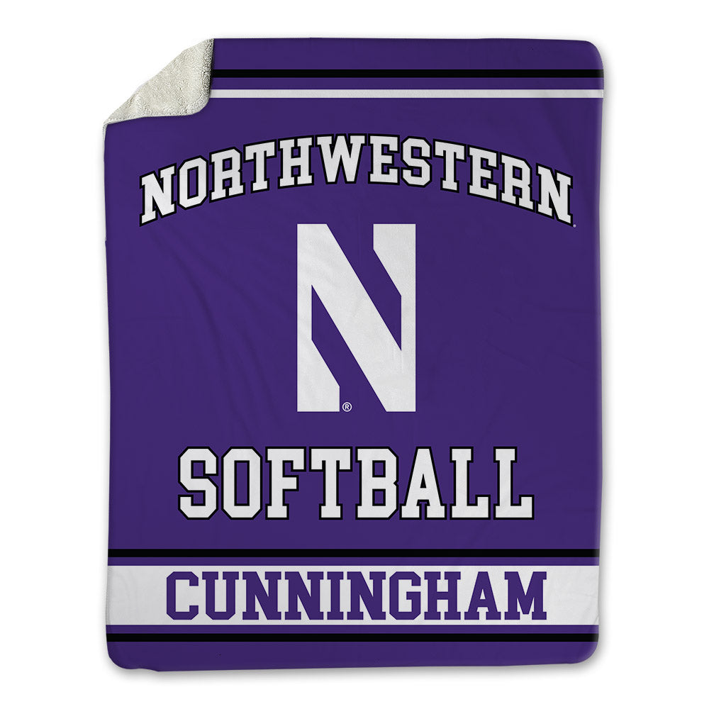 Northwestern - NCAA Softball : Renae Cunningham - Blanket-0