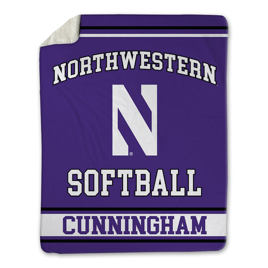 Northwestern - NCAA Softball : Renae Cunningham - Blanket-0