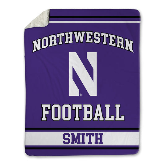 Northwestern - NCAA Football : Evan Smith - Blanket-0