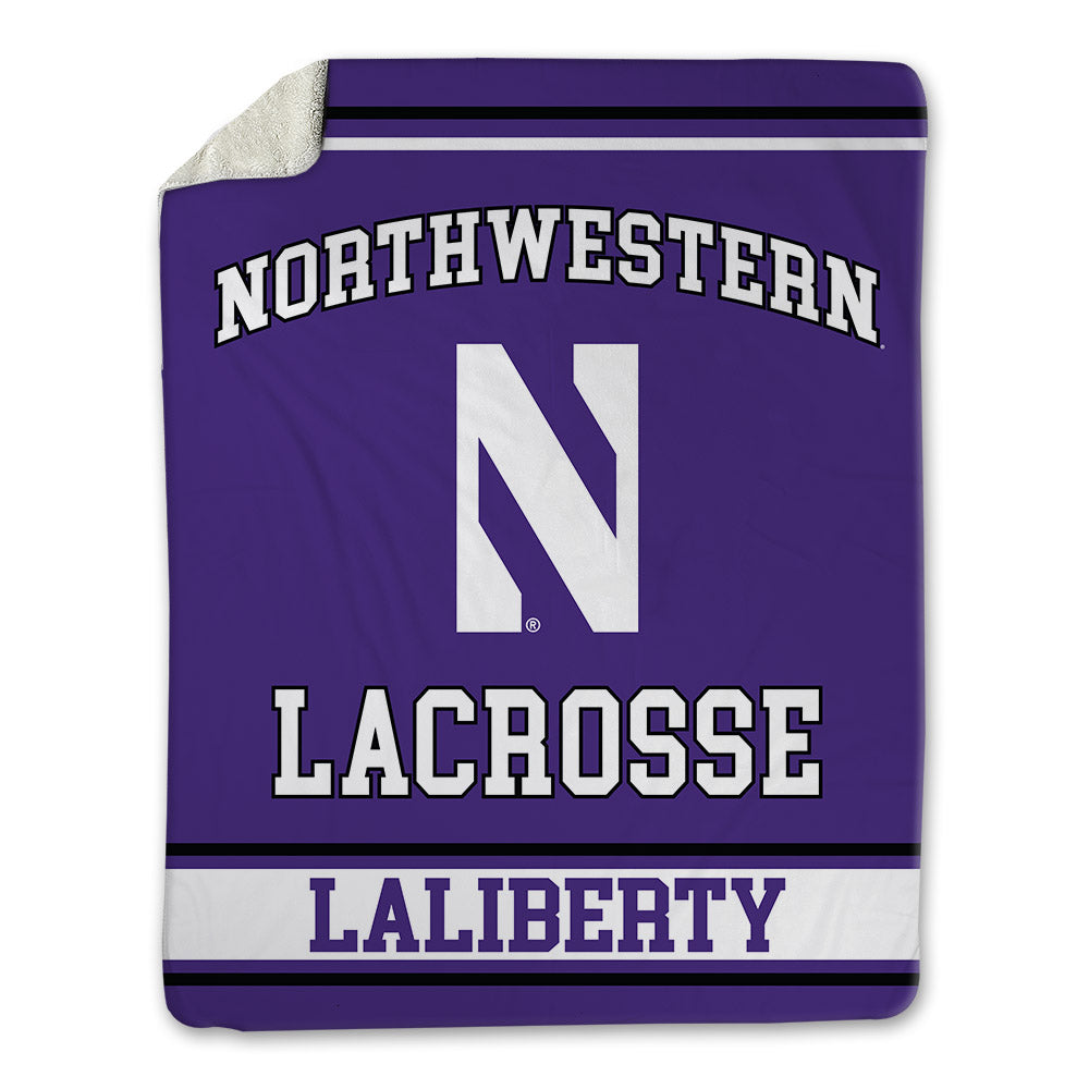 Northwestern - NCAA Women's Lacrosse : Molly Laliberty - Blanket-0