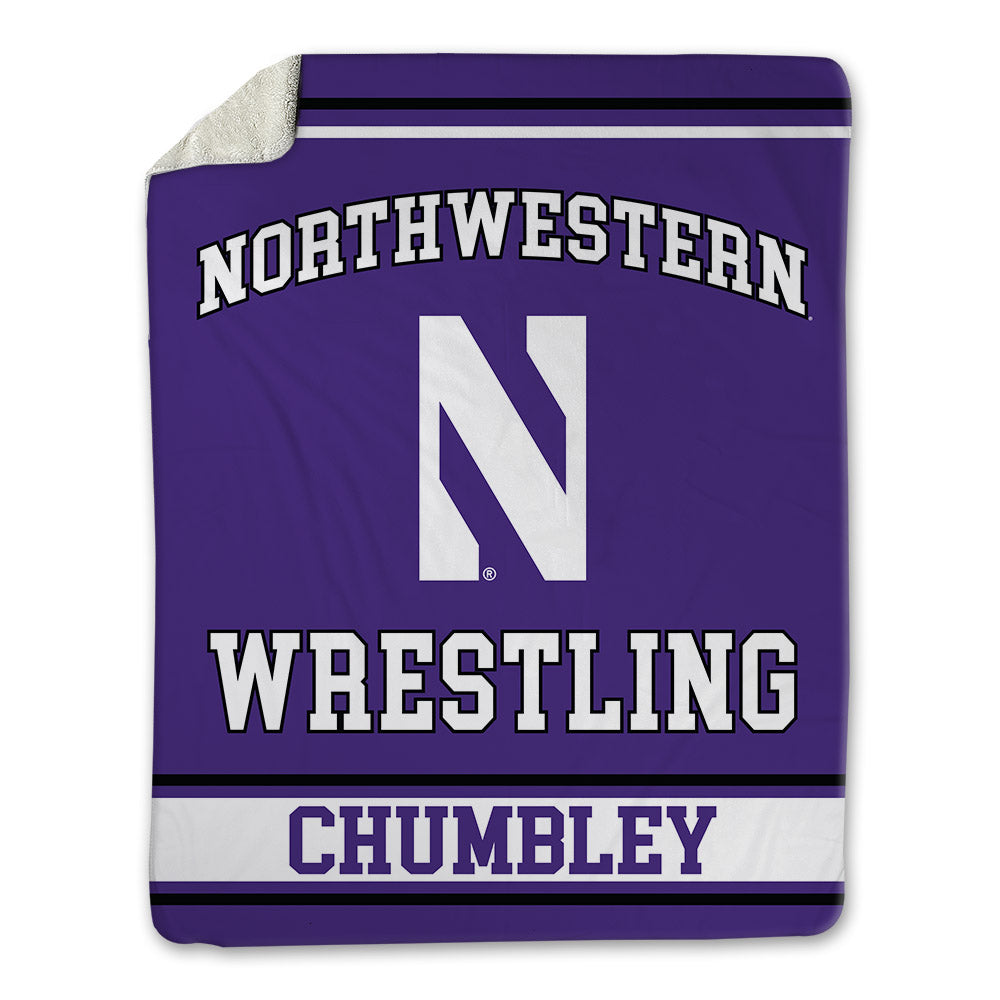 Northwestern - NCAA Wrestling : Trevor Chumbley - Blanket-0