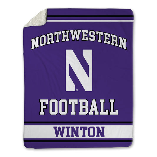 Northwestern - NCAA Football : Sean Winton - Blanket-0