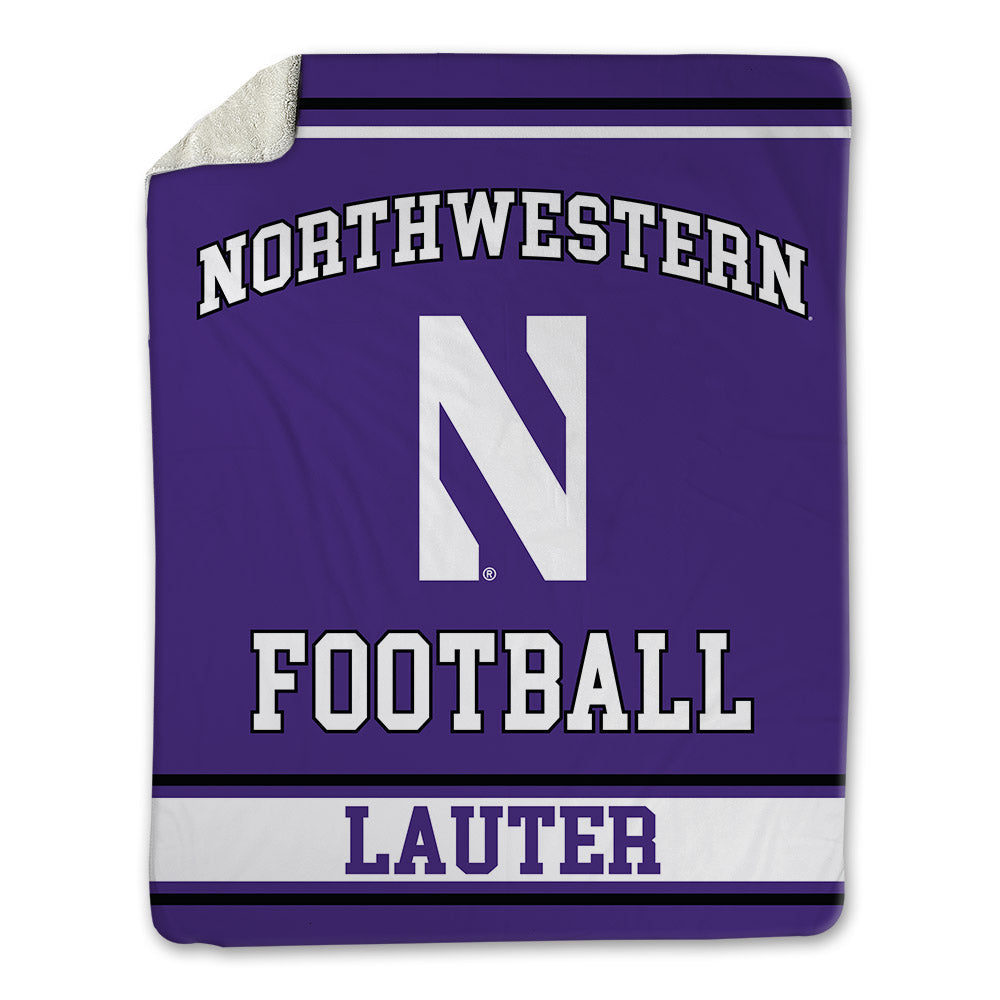 Northwestern - NCAA Football : Landon Lauter - Blanket-0