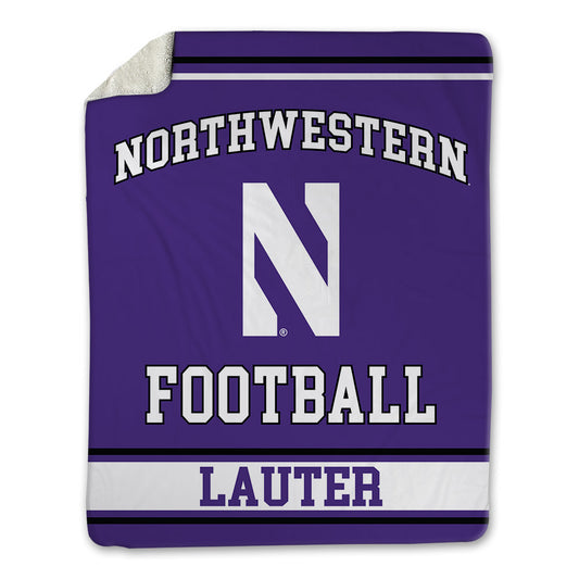Northwestern - NCAA Football : Landon Lauter - Blanket-0