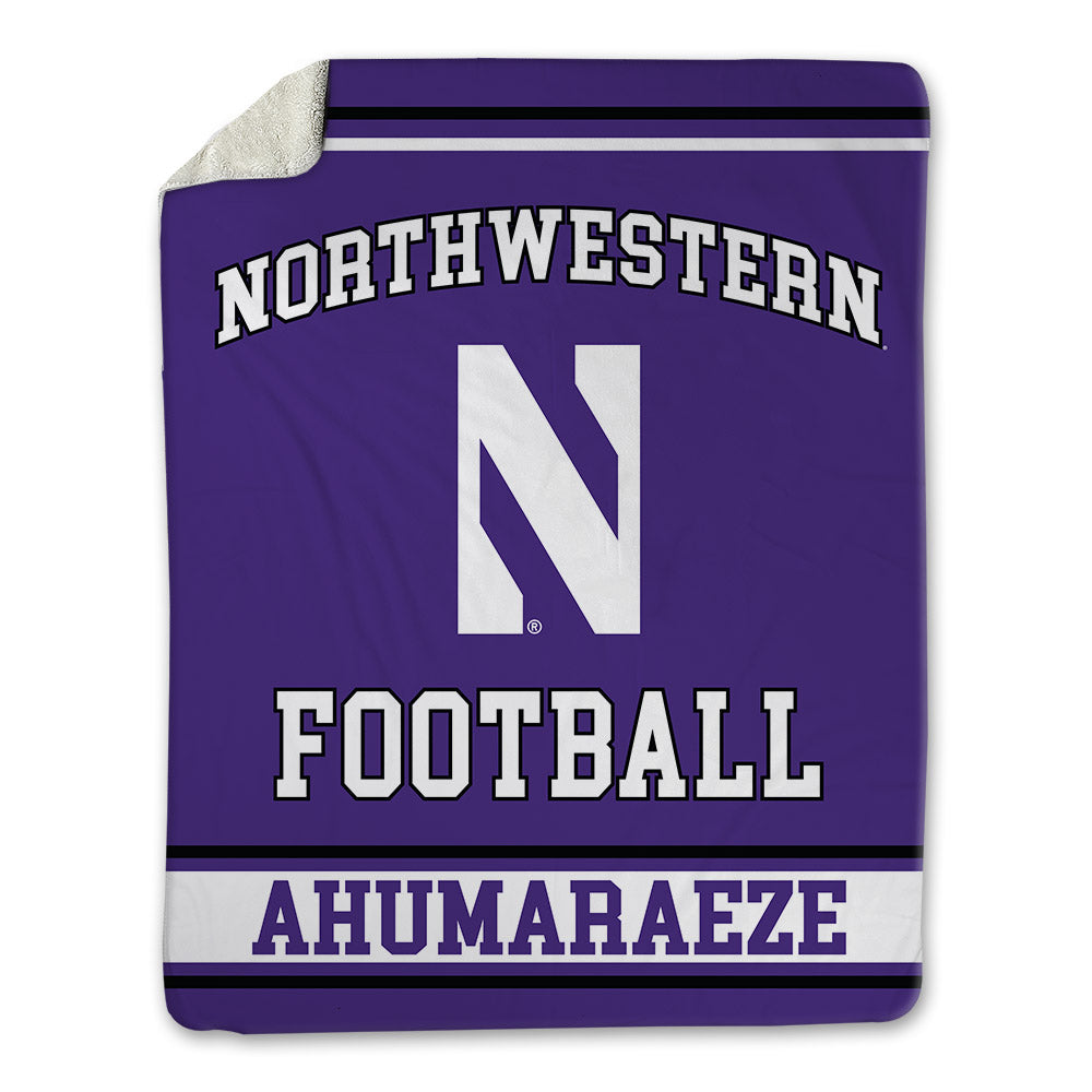 Northwestern - NCAA Football : Ricky Ahumaraeze - Blanket-0