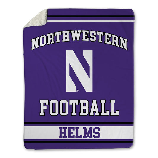 Northwestern - NCAA Football : Henry Helms - Blanket-0