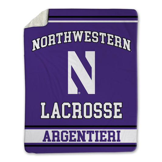 Northwestern - NCAA Women's Lacrosse : Francesca Argentieri - Blanket-0