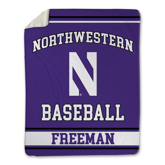 Northwestern - NCAA Baseball : Jackson Freeman - Blanket-0