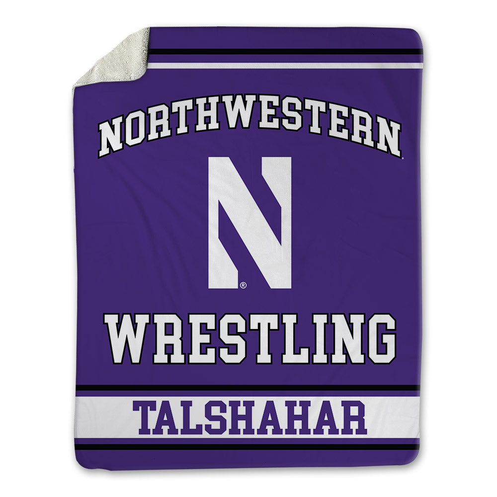 Northwestern - NCAA Wrestling : Frankie Talshahar - Blanket-0