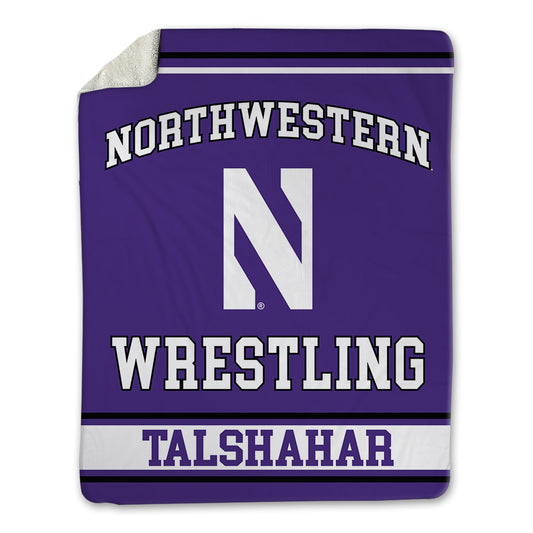Northwestern - NCAA Wrestling : Frankie Talshahar - Blanket-0