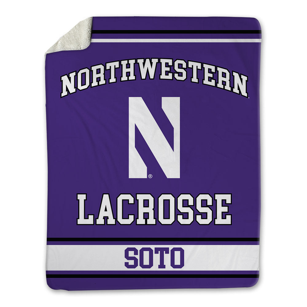 Northwestern - NCAA Women's Lacrosse : Jenna Soto - Blanket-0