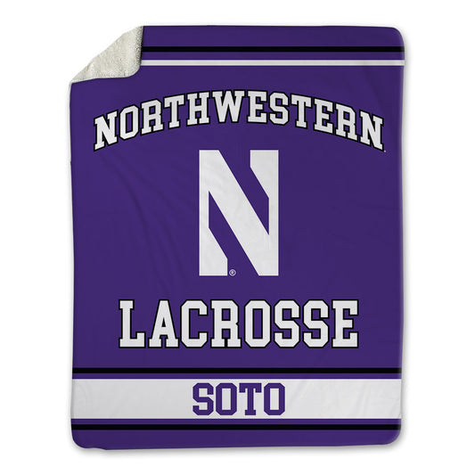 Northwestern - NCAA Women's Lacrosse : Jenna Soto - Blanket-0