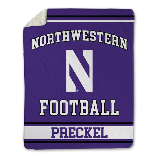 Northwestern - NCAA Football : Robby Preckel - Blanket-0