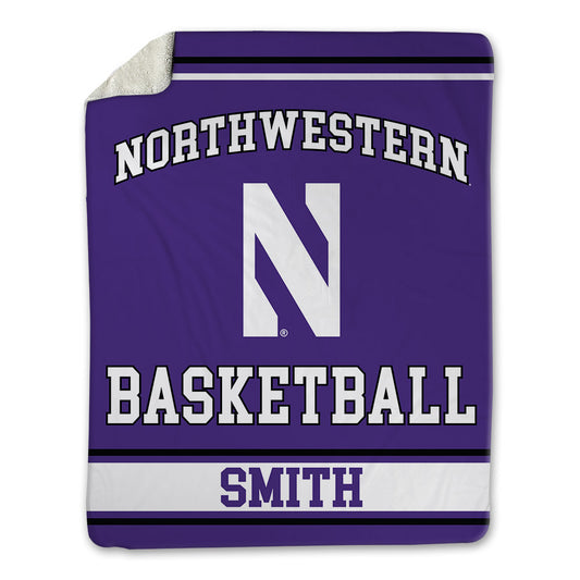 Northwestern - NCAA Men's Basketball : Blake Smith - Blanket-0