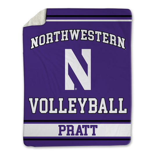 Northwestern - NCAA Women's Volleyball : Ava Pratt - Blanket-0