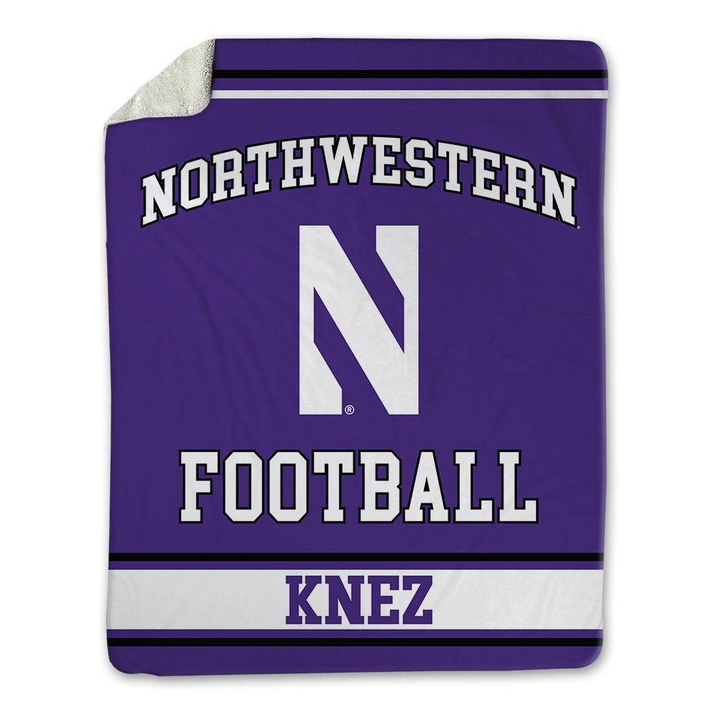 Northwestern - NCAA Football : Hank Knez - Blanket-0