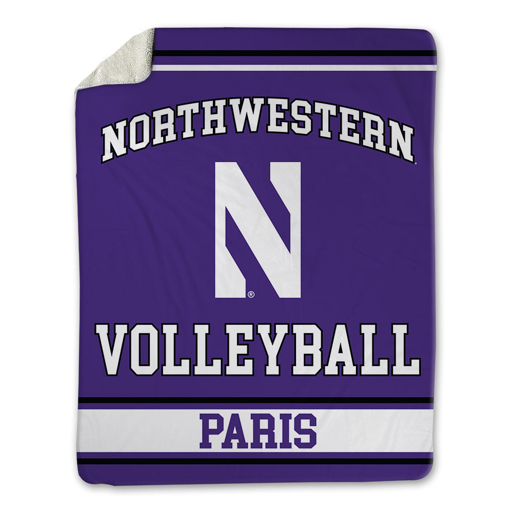 Northwestern - NCAA Women's Volleyball : Campbell Paris - Blanket-0