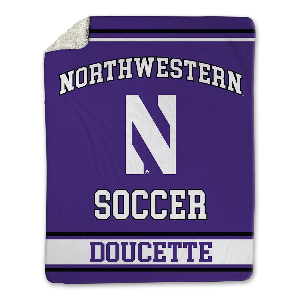 Northwestern - NCAA Women's Soccer : Nicole Doucette - Blanket-0