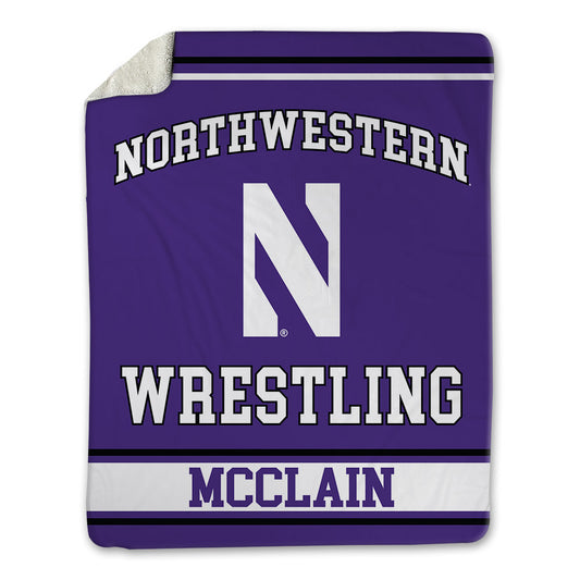 Northwestern - NCAA Wrestling : Kolby McClain - Blanket-0