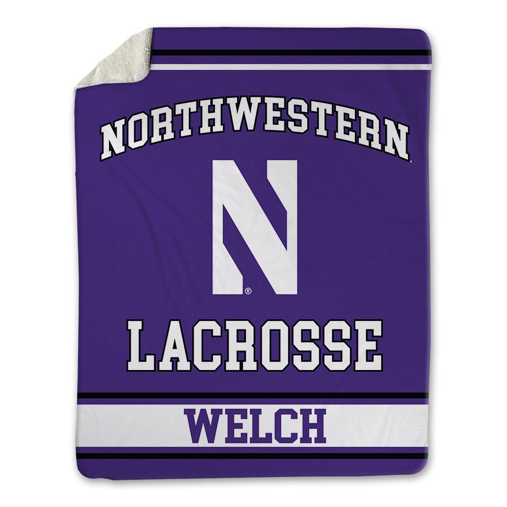 Northwestern - NCAA Women's Lacrosse : Kathryn Welch - Blanket-0