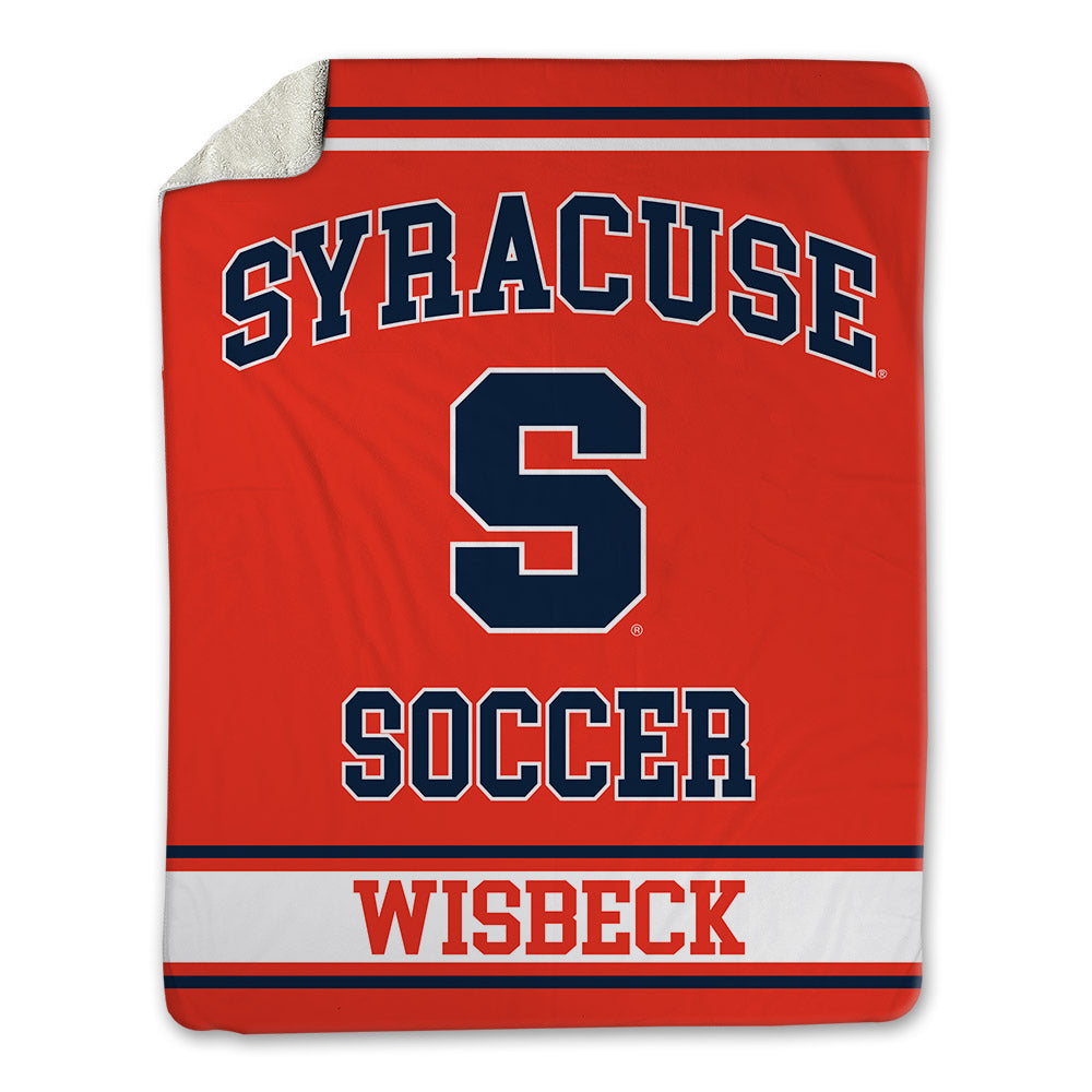 Syracuse - NCAA Women's Soccer : gabrielle Wisbeck - Blanket-0