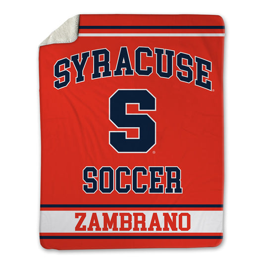 Syracuse - NCAA Men's Soccer : Carlos Zambrano - Blanket-0