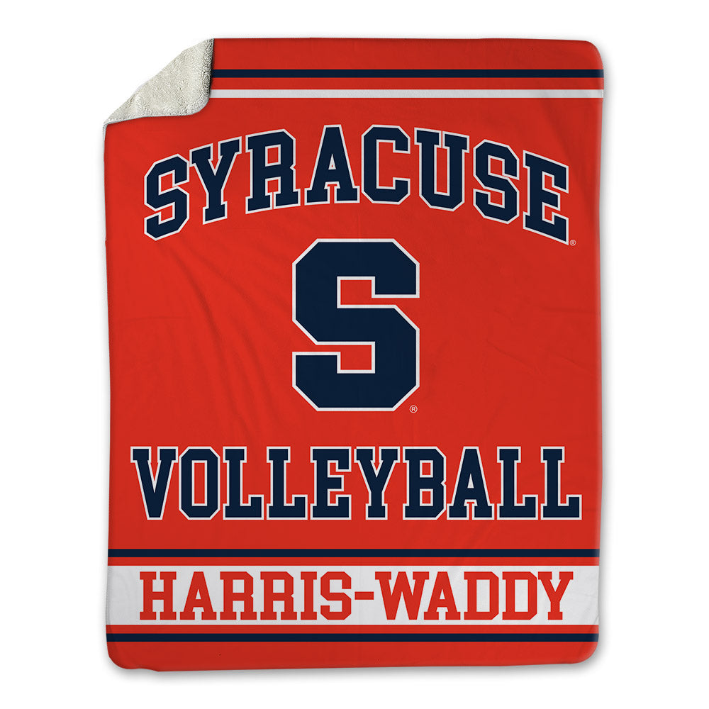 Syracuse - NCAA Women's Volleyball : Zharia Harris-Waddy - Blanket-0