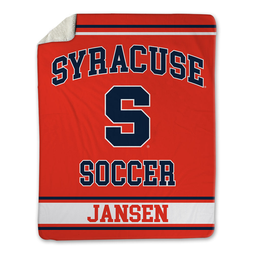 Syracuse - NCAA Men's Soccer : Kyle Jansen - Blanket-0