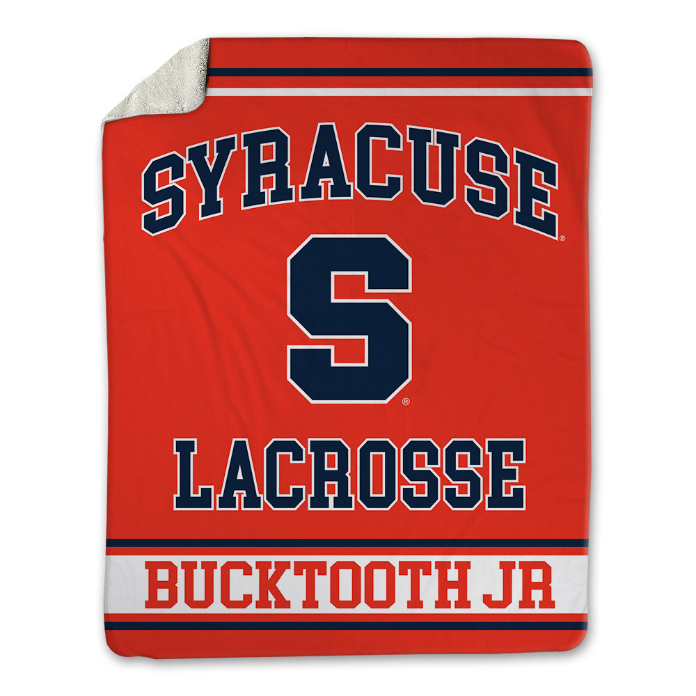 Syracuse - NCAA Men's Lacrosse : Brett Bucktooth Jr - Blanket-0