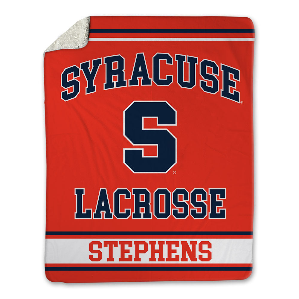 Syracuse - NCAA Men's Lacrosse : Dillon Stephens - Blanket-0