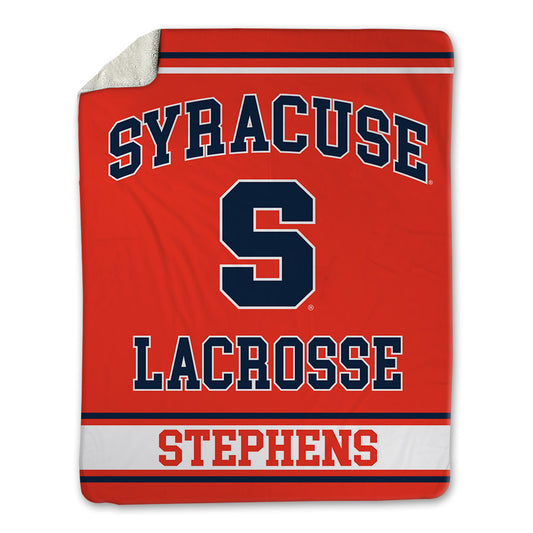 Syracuse - NCAA Men's Lacrosse : Dillon Stephens - Blanket-0