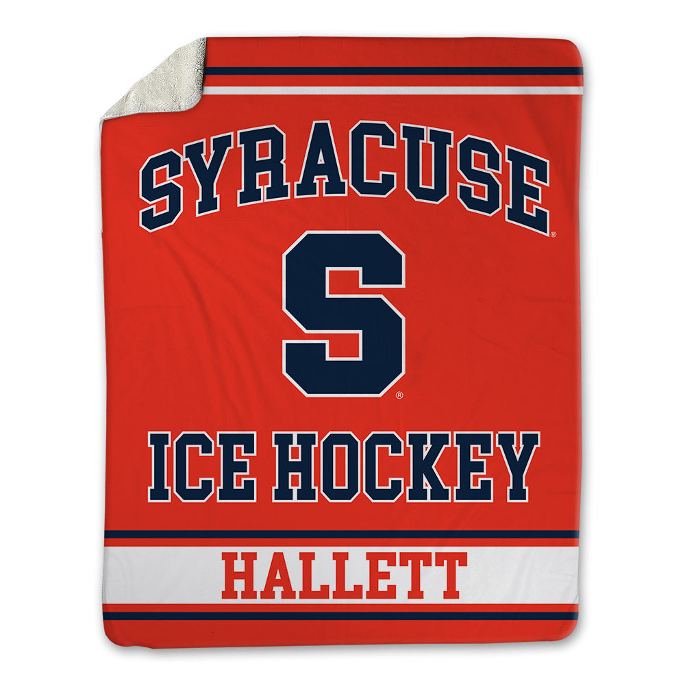 Syracuse - NCAA Women's Ice Hockey : Charlotte Hallett - Blanket-0