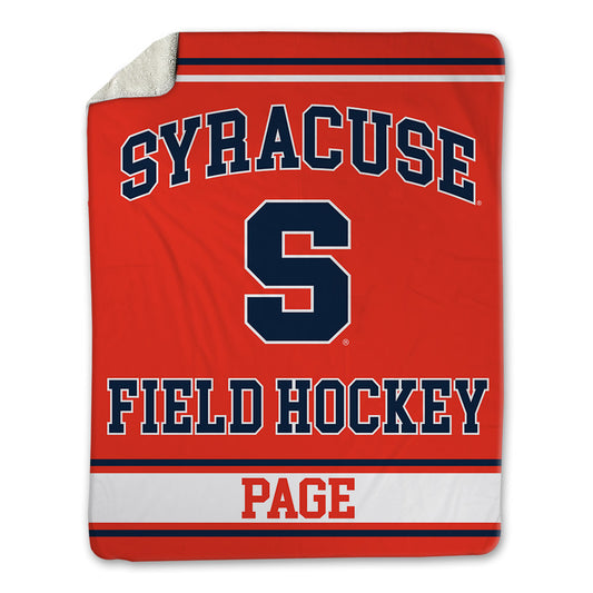 Syracuse - NCAA Women's Field Hockey : Chloe Page - Blanket-0