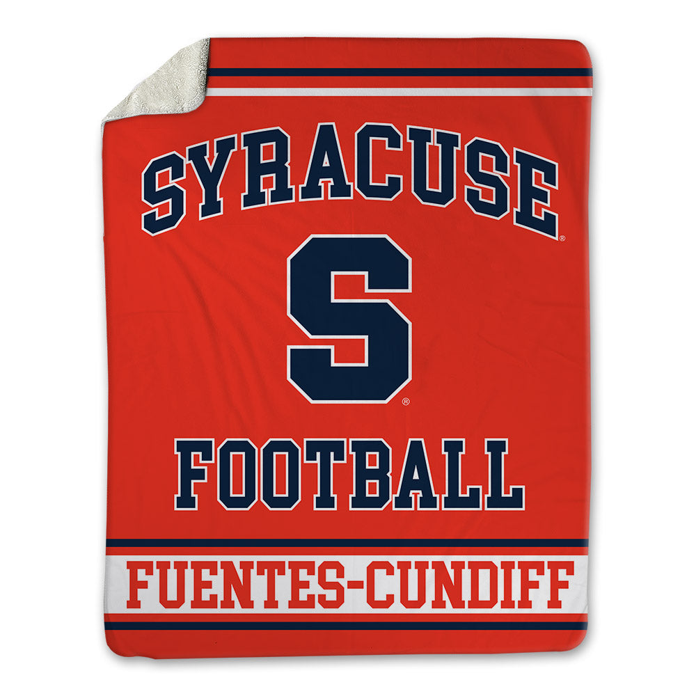 Syracuse - NCAA Football : Elijah Fuentes-Cundiff - Blanket-0