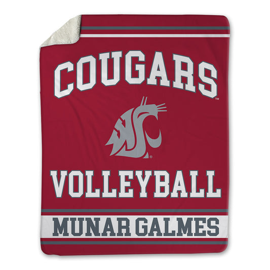 WSU - NCAA Women's Volleyball : Tinons Munar Galmes - Blanket-0