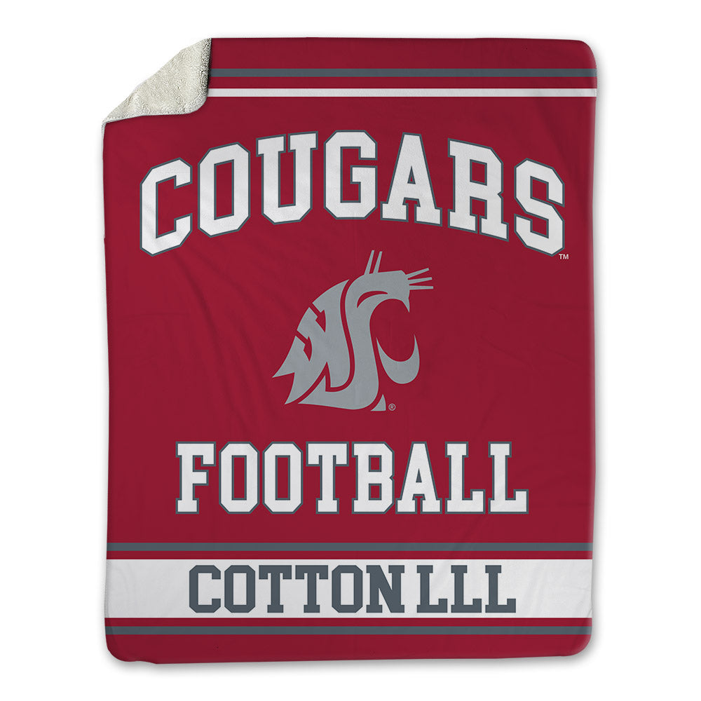 WSU - NCAA Football : Tyrone Cotton lll - Blanket-0