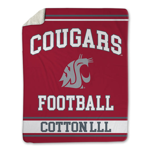 WSU - NCAA Football : Tyrone Cotton lll - Blanket-0