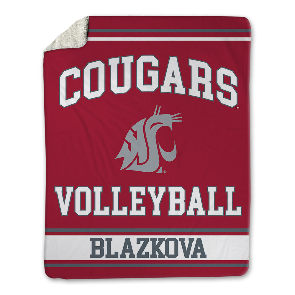 WSU - NCAA Women's Volleyball : Lucie Blazkova - Blanket-0