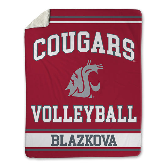 WSU - NCAA Women's Volleyball : Lucie Blazkova - Blanket-0