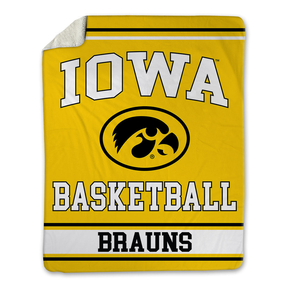 Iowa - NCAA Men's Basketball : Even Brauns - Blanket-0