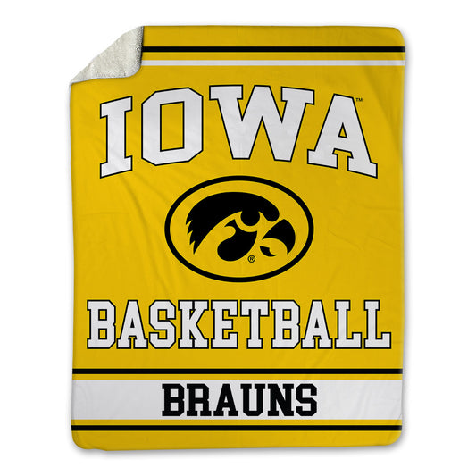 Iowa - NCAA Men's Basketball : Even Brauns - Blanket-0