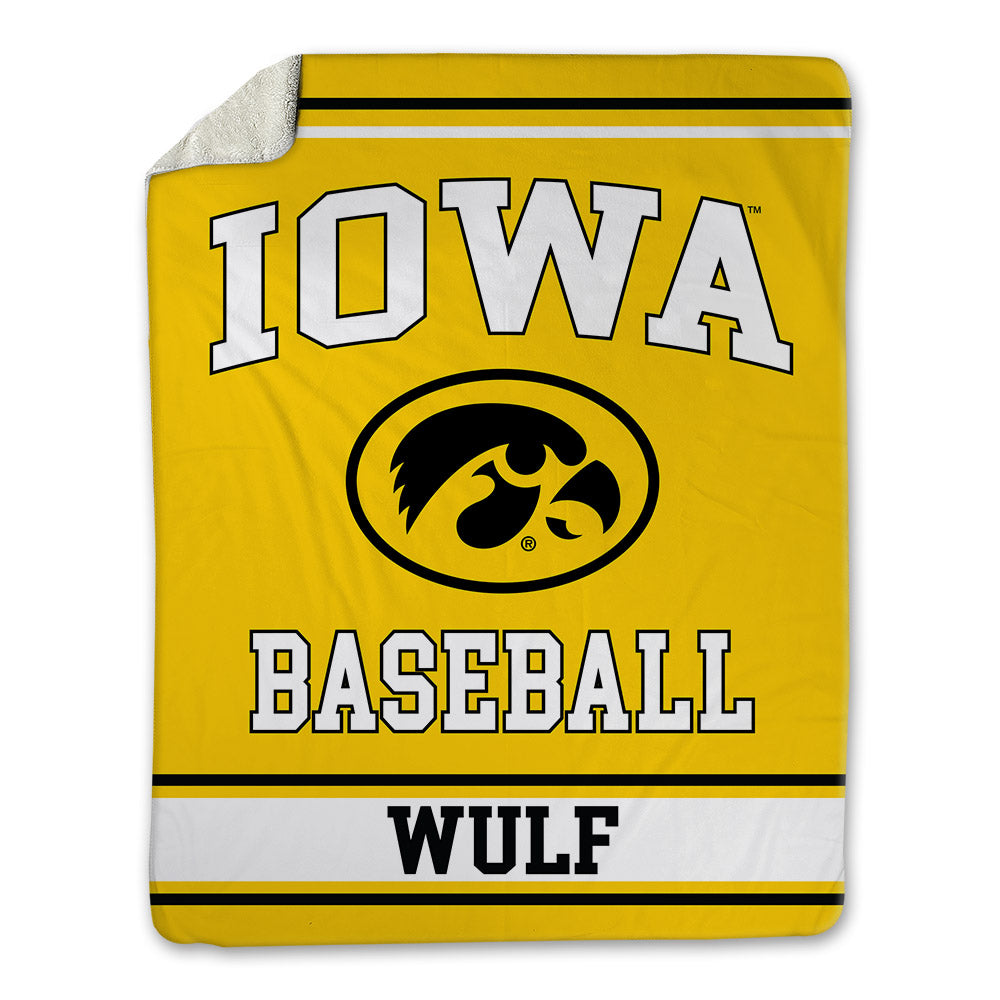 Iowa - NCAA Baseball : Caleb Wulf - Blanket-0