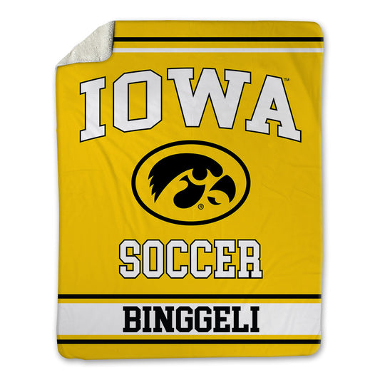 Iowa - NCAA Women's Soccer : Berkley Binggeli - Blanket-0